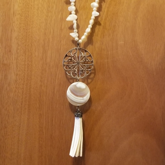 Bohemian Jewelry Natural Stone Necklace - Picture 2 of 4